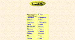 Desktop Screenshot of imkerhilfe.de